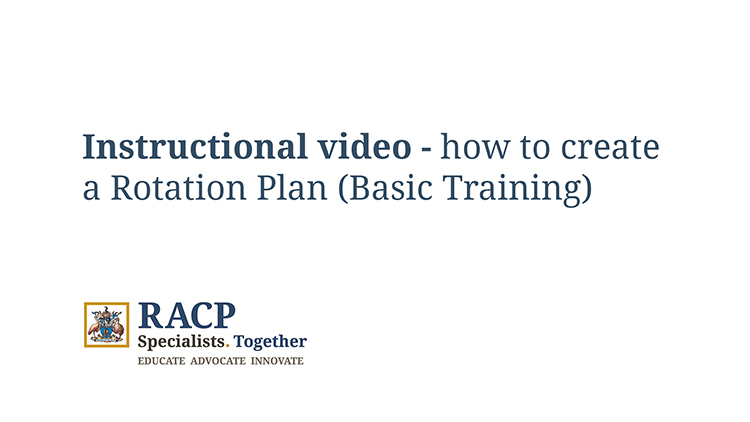 Video How to create a Rotation Plan (Basic Training)